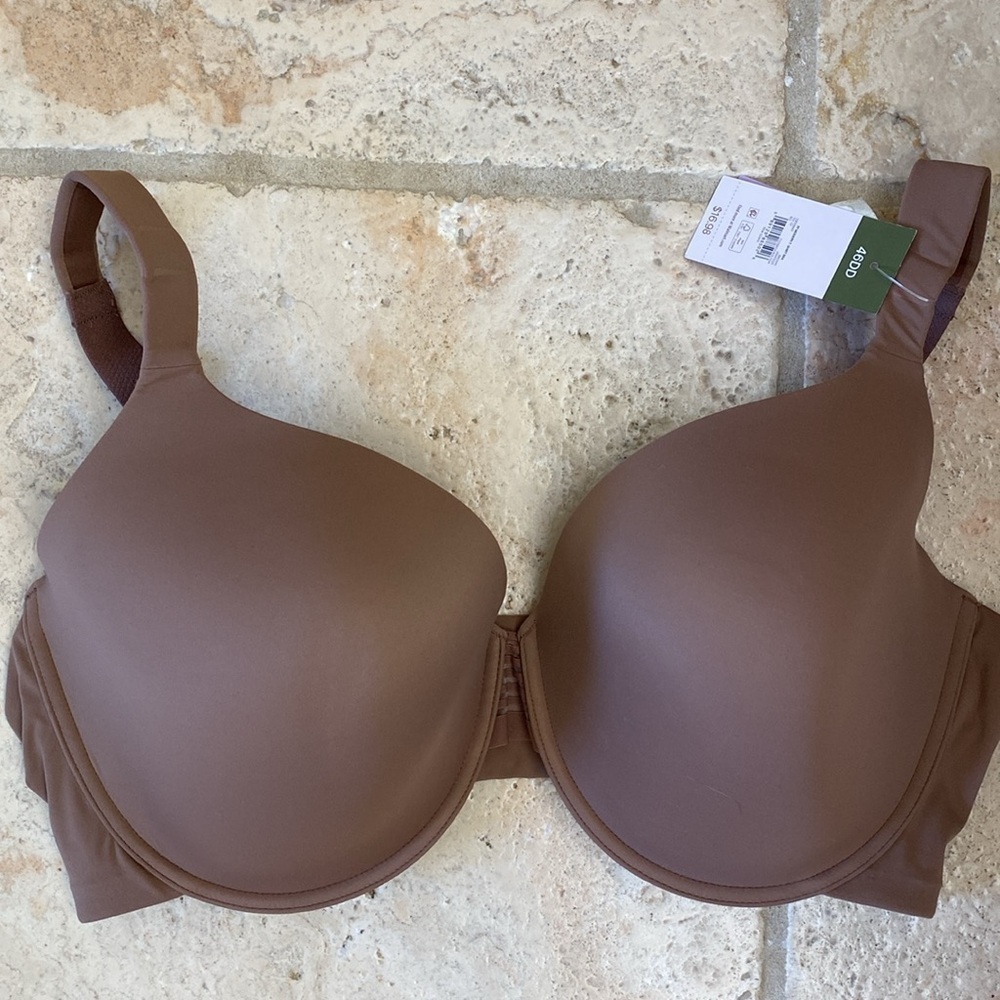 NWT JOYSPUN Bra Multiple Plus Sizes Women's Brown Smoothing Underwire T-Shirt